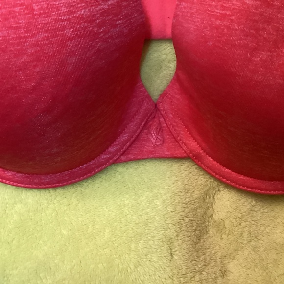 Victoria’s Secret Uplift Semi Demi Padded Underwire Red Heather 34D Bra - Picture 2 of 6